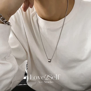 Love2Self X068 Hip Hop เอวเล็ก 60 ซม.สร้อยคอสแตนเลส Unisex Non Tarnish Minimalist กันน้ํา Punk