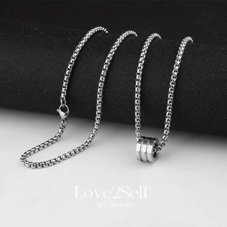 Love2Self X068 Hip Hop เอวเล็ก 60 ซม.สร้อยคอสแตนเลส Unisex Non Tarnish Minimalist กันน้ํา Punk