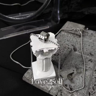 Love2Self X068 Hip Hop เอวเล็ก 60 ซม.สร้อยคอสแตนเลส Unisex Non Tarnish Minimalist กันน้ํา Punk
