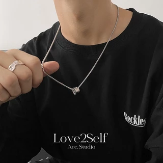 Love2Self X068 Hip Hop เอวเล็ก 60 ซม.สร้อยคอสแตนเลส Unisex Non Tarnish Minimalist กันน้ํา Punk