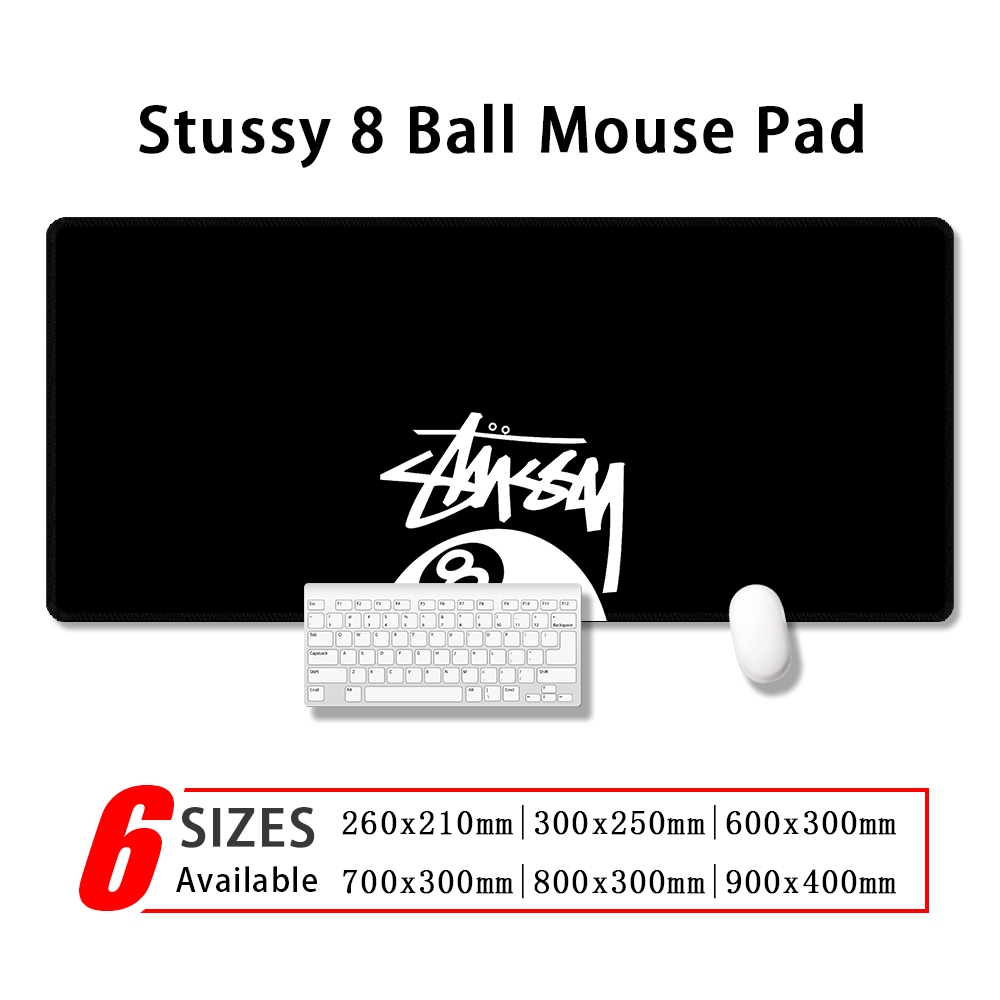 แผ่นรองเมาส์ Stussy 8 Ball Personalized Mousepad แผ่นรองเมาส์ขนาดใหญ่ Gaming Extended Desk Mat ราคา ถูกที่สุด ดีลบีเคเค แกลเลอรีภาพที่ 2