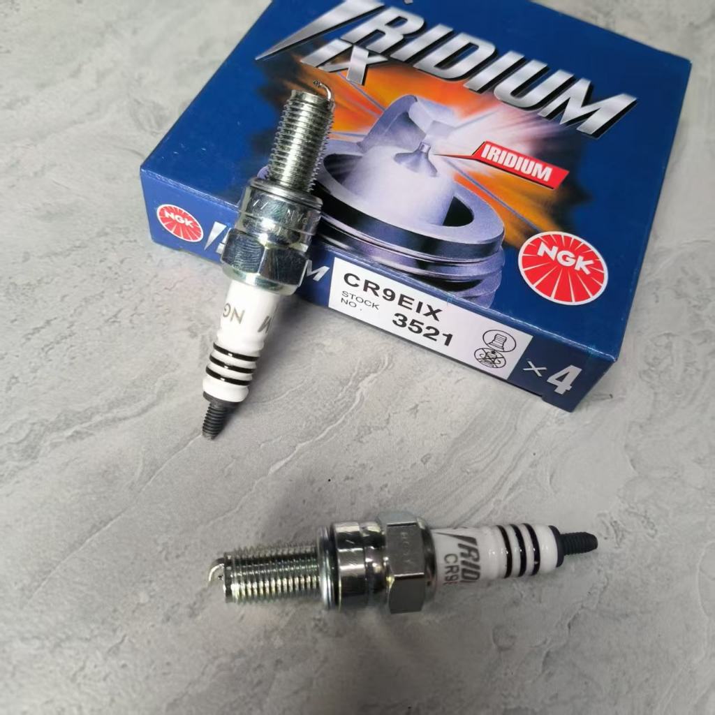 หัวเทียนโลหะผสม NGK CR9EIX 3521 (แก้ไขไปยัง DENSO IU27) มอเตอร์นินจา Yamaha