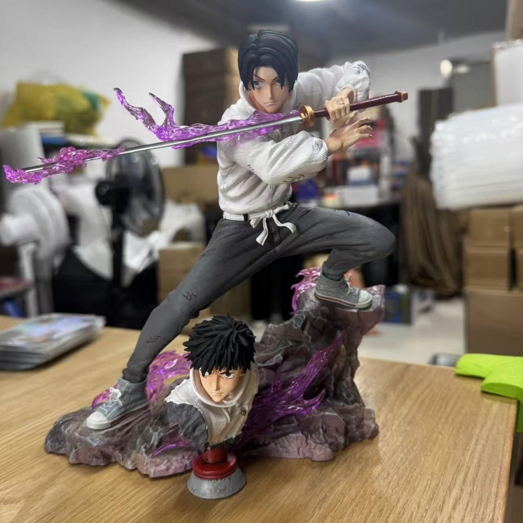 21 ซม.Action Jujutsu Kaisen รูป Okkotsu Yuta รูป PVC สามารถเปลี่ยนหัวได้