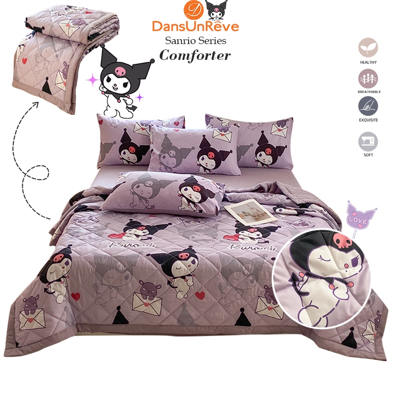 ผ้านวม น่ารัก Mymelody Kuromi Cinnamoroll Sanrio duvet Single Queen King ผ้านวม Queen 5ฟุต 6ฟุต 3ฟุต – โปรปัง