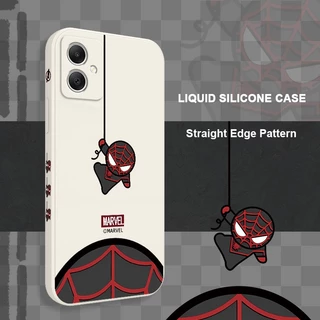 น่ารัก Spider สําหรับ Samsung Galaxy A17 A07 A56 A36 A26 A16 A06 A15 A25 A35 A55 A05 A05S 4G 5G ซิลิโคนเหลวด้านข้างรูปแบบฝาครอบ