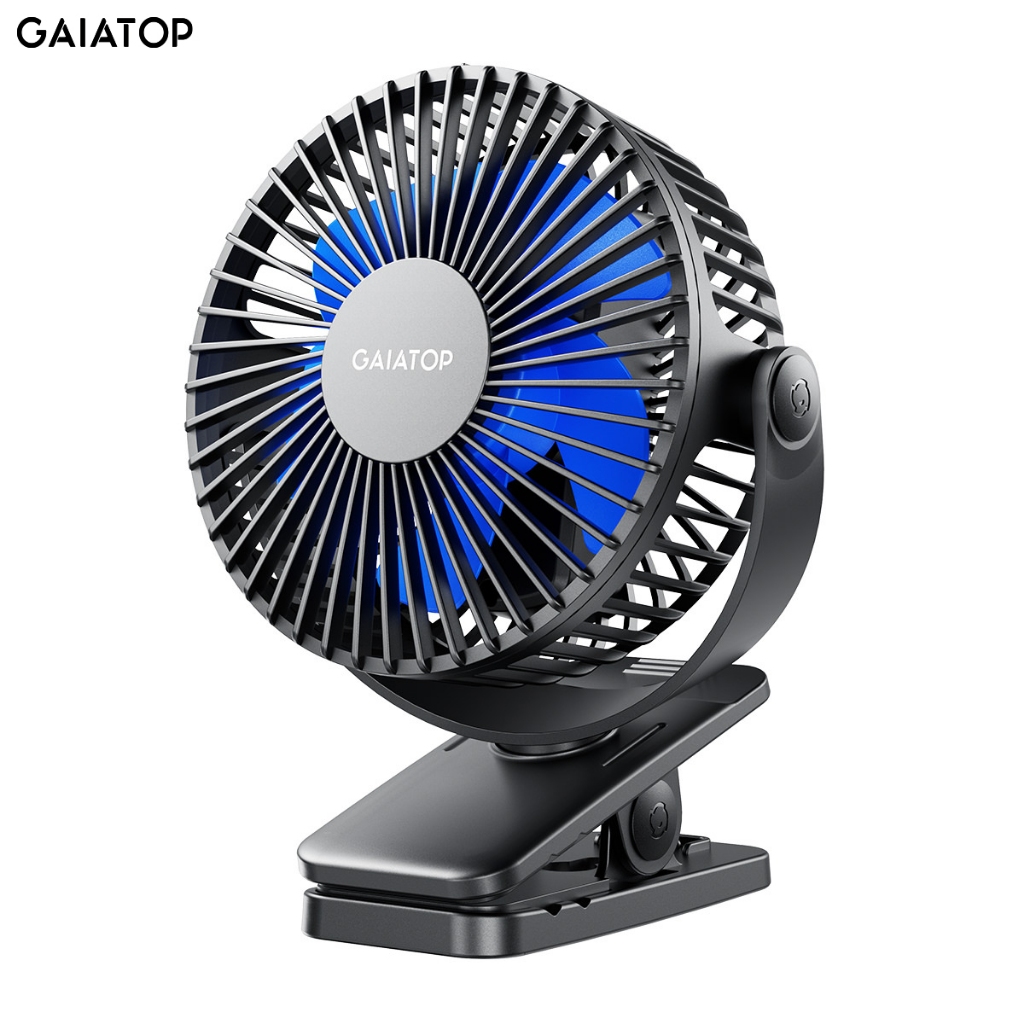 🔥GAIATOP CF40 พัดลมหนีบ หมุน360°🌀 ลมแรง5.3m/s แบตฯอยู่ได้10ชม. ใช้ไปชาร์จไปได้! ของขวัญแม่ลูกอ่อน🎁