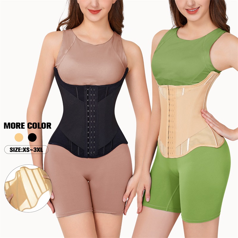 Wechery Body Shaper Corset เอวเทรนเนอร์เข็มขัดกระชับสัดส่วนผู้หญิง Belly Modeling Strap Shapewear Girdle