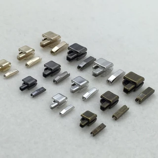 5 ชุดซิปด้านล่าง Stoppers เครื่องมือเย็บผ้าโลหะเปิด End ซ่อมซิป DIY ซิปสลัก Slider กระเป๋าอุปกรณ์เสริม