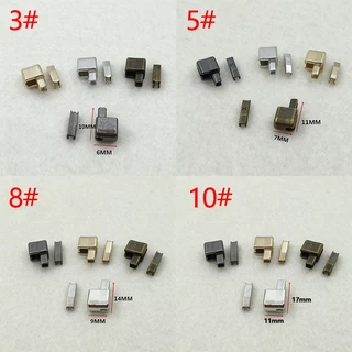 5 ชุดซิปด้านล่าง Stoppers เครื่องมือเย็บผ้าโลหะเปิด End ซ่อมซิป DIY ซิปสลัก Slider กระเป๋าอุปกรณ์เสริม