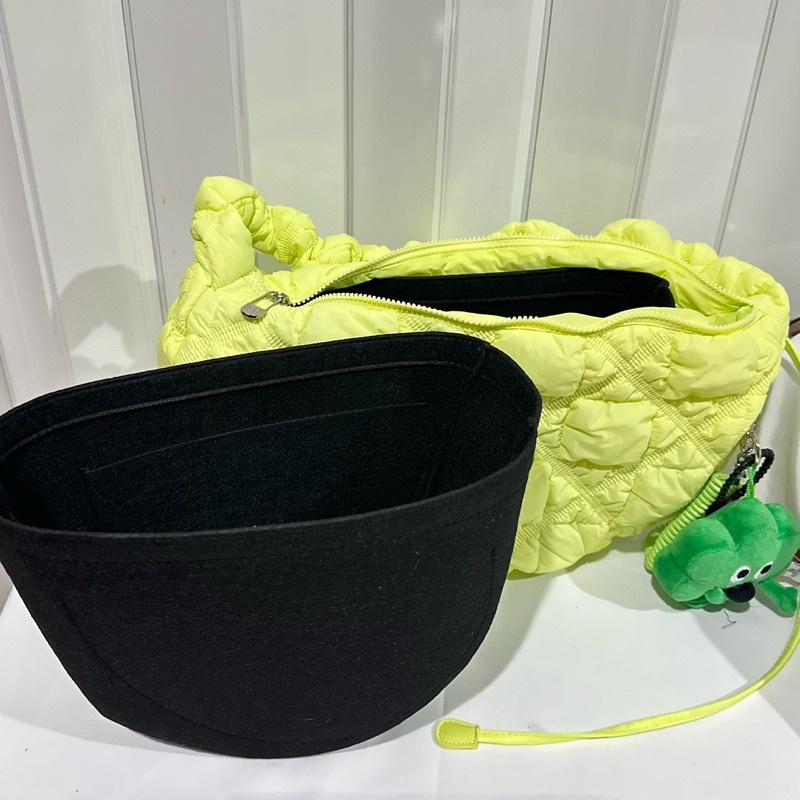BNGIN Premium Felt Insert Bag for Mini/M/L Shoulder Bags - Shape Enhancer & Organizer Tray | เหมาะกับกระเป๋าใต้วงแขน SOFT Mini ML Poing Cloud  | อุปกรณ์เสริมซับทนทาน - รูปที่ 5