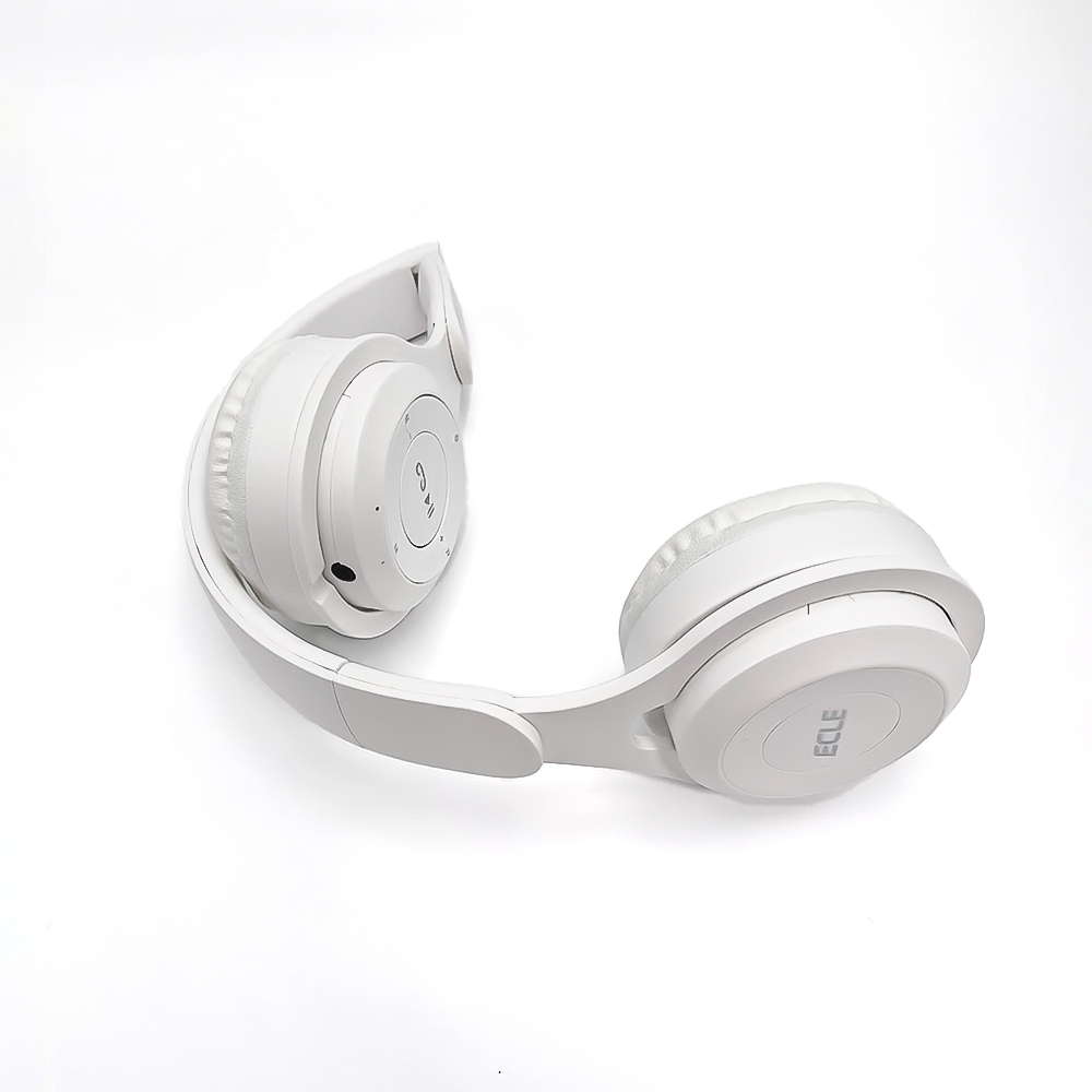 หูฟัง  หูฟังบลูทูธไร้สายที่สามารถพับได้และมีราคาถูก! bluetooth earphone headphone สีขาวแบบบริสุทธิ์, หูฟังสำหรับกีฬา, เสียงที่ยอดเยี่ยม, มีความทนต่อน้ำระดับ IPX5, ของขวัญ