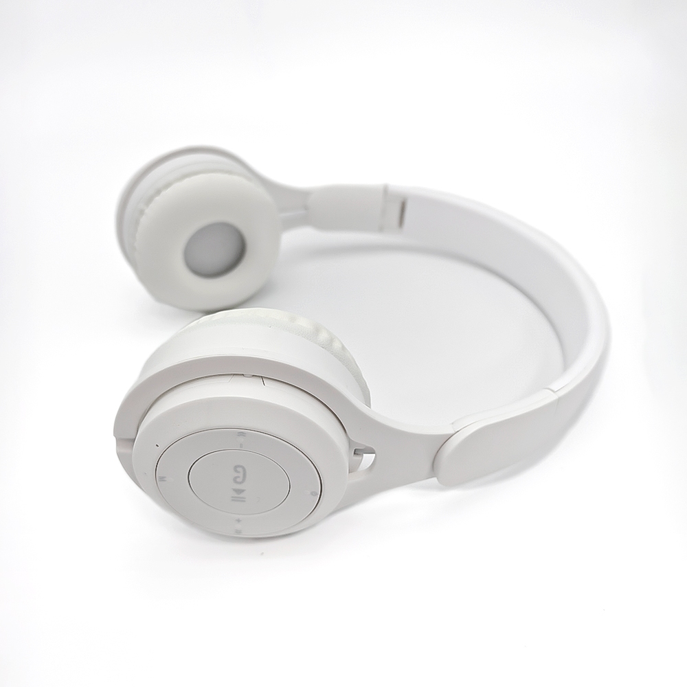 หูฟัง  หูฟังบลูทูธไร้สายที่สามารถพับได้และมีราคาถูก! bluetooth earphone headphone สีขาวแบบบริสุทธิ์, หูฟังสำหรับกีฬา, เสียงที่ยอดเยี่ยม, มีความทนต่อน้ำระดับ IPX5, ของขวัญ