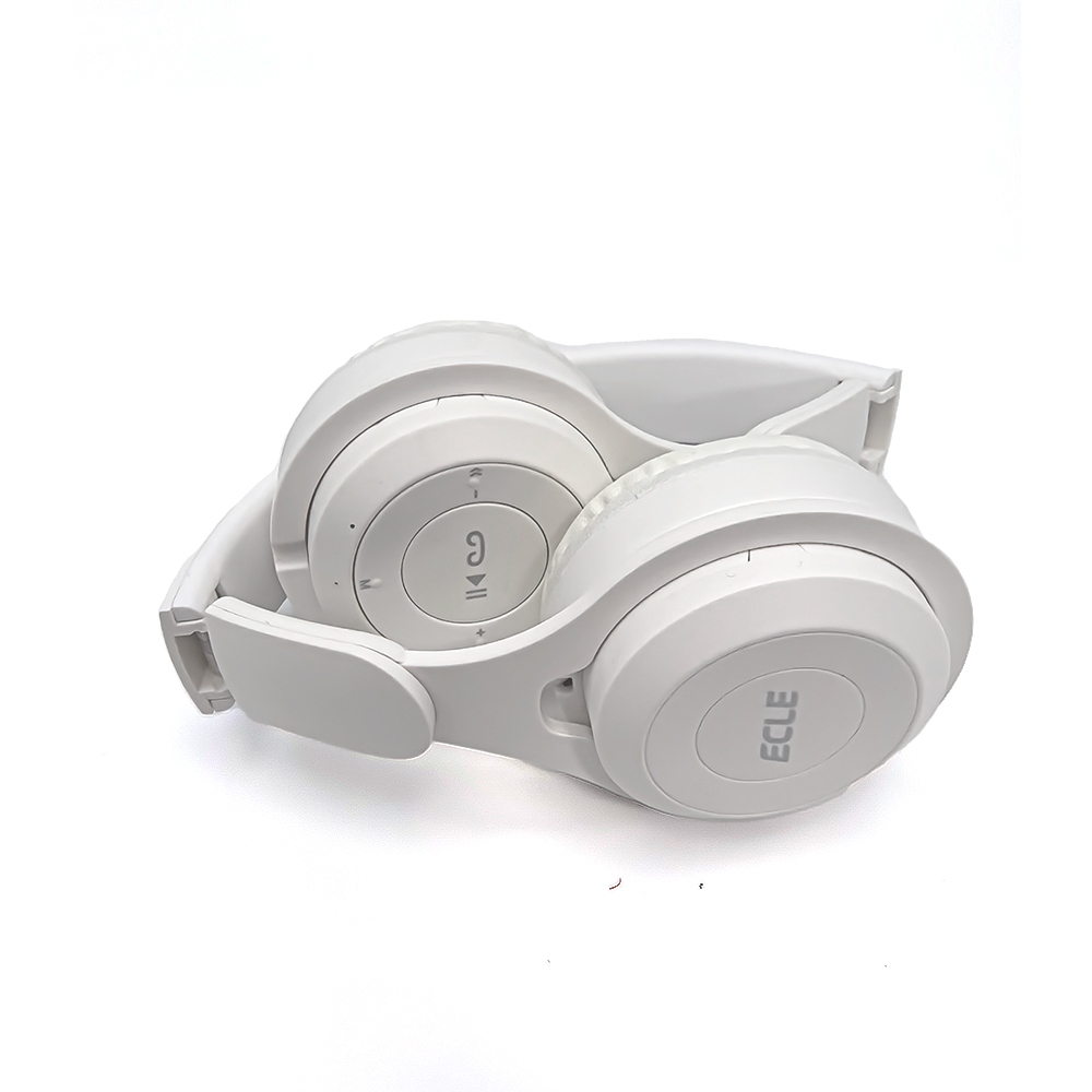 หูฟัง  หูฟังบลูทูธไร้สายที่สามารถพับได้และมีราคาถูก! bluetooth earphone headphone สีขาวแบบบริสุทธิ์, หูฟังสำหรับกีฬา, เสียงที่ยอดเยี่ยม, มีความทนต่อน้ำระดับ IPX5, ของขวัญ