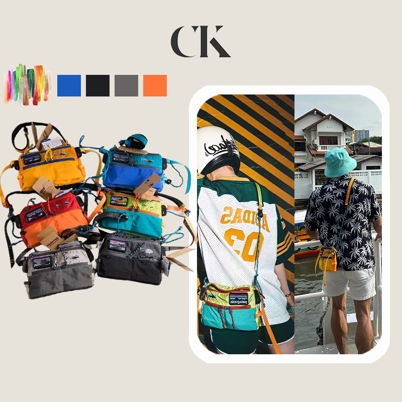 CINVAI&KROZE กระเป๋าสะพายไหล่ผู้ชายลำลองกระเป๋าmessengerกระเป๋าปลาบินกันน้ำ