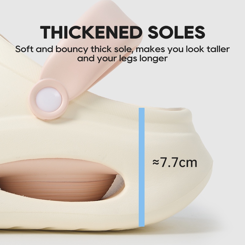 Utune หนา soled ผู้หญิง Mules รอบ Toe รองเท้าแตะครึ่ง Colorblock สองสวมใส่รองเท้าแตะชายหาดกลางแจ้งลื่น