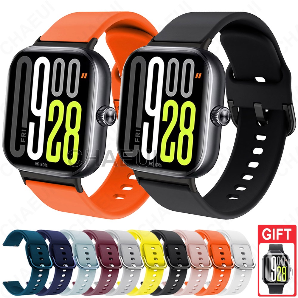 สร้อยข้อมือสายรัดซิลิโคนสายนาฬิกาอ่อนอุปกรณ์เสริมสําหรับ Redmi Watch 6 Active Lite 5 4 3