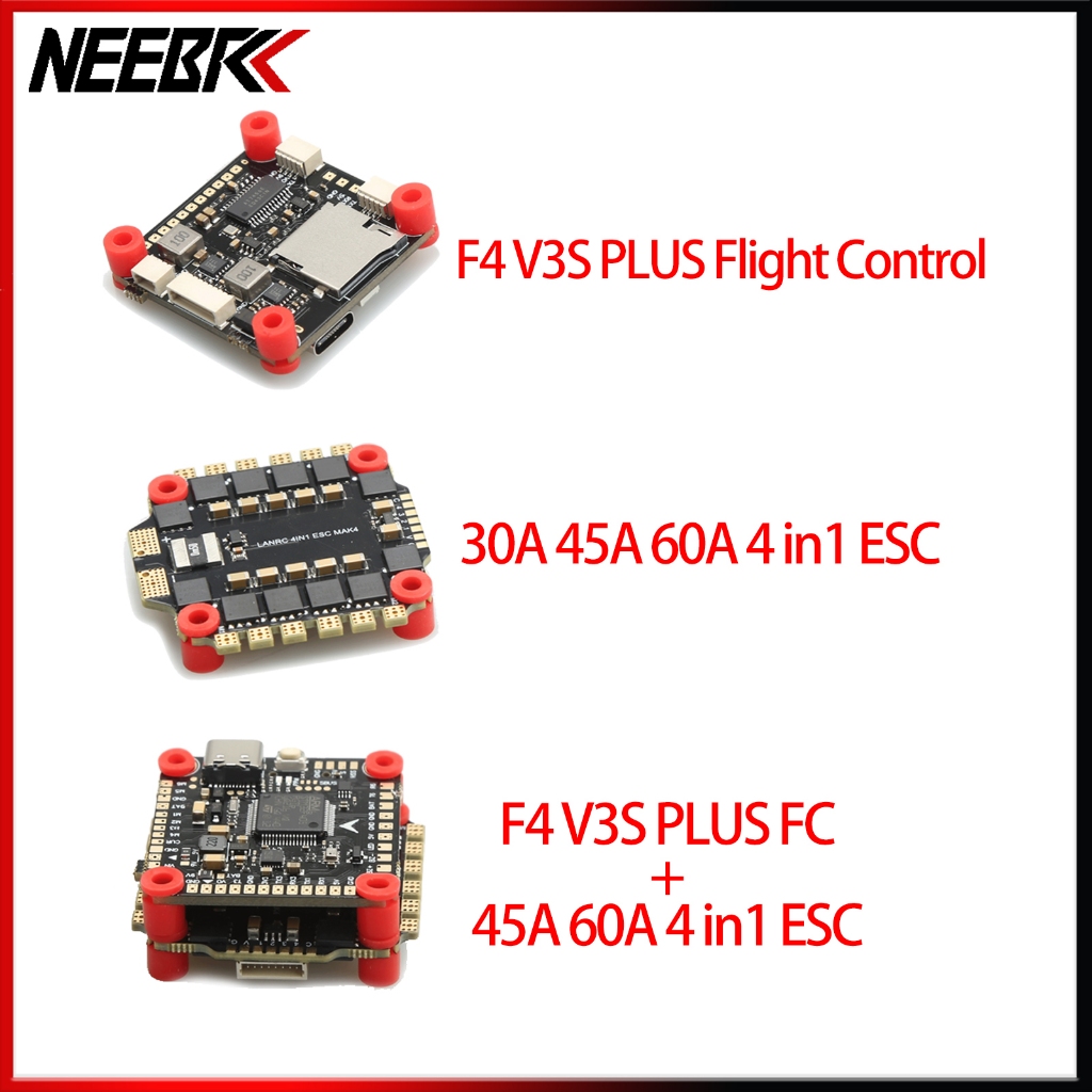 Neebrc F4V3S F4 V3 V3S PLUS FC Flight Controller Board บารอมิเตอร์ OSD BLS 4 in 1 30A 45A 60A ESC MA
