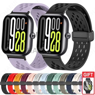 สายรัดซิลิโคนสายนาฬิการะบายอากาศอุปกรณ์เสริมสําหรับ Redmi Watch 6 5 4 3 Active Lite