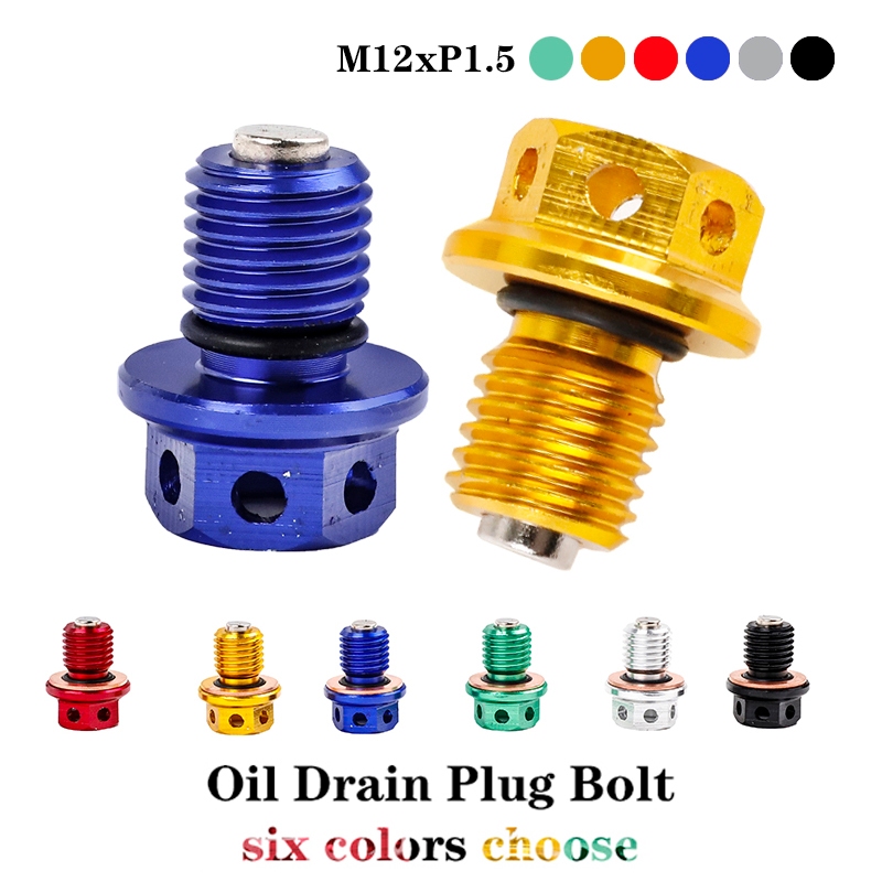 CNC M12x1.5 น้ํามันท่อระบายน้ําปลั๊ก Bolt สําหรับ Honda XR CRF 50R 50F 70R 70F 100R 100F CRM 85R 125
