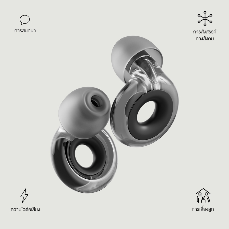 Loop Engage 2 Plus - ที่อุดหูลดเสียงรบกวน ความเที่ยงตรงสูง (16 + 9 dB) สําหรับการประชุมทางสังคม การสนทนา การปกครอง และการรบกวน - การออกแบบที่มีสไตล์ - โฟมหรือซิลิโคน กันเสียง ที่อุดหู จุกอุดหู - รูปที่ 4