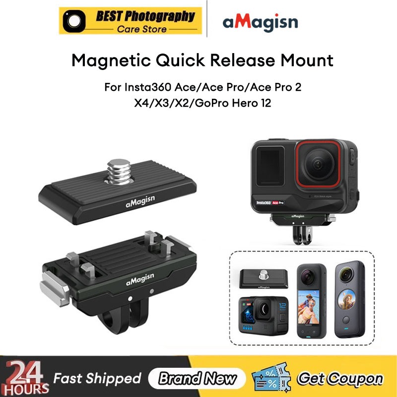 【🇹🇭 กรุงเทพฯ】Amagisn ใช้งานร่วมกับ lnsta360 X4 Air/X5/Ace Pro2/X4/Ace/Ace Pro/X3/x2/GoPro 12 โลหะแม่