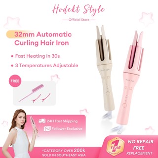 HODEKT Automatic Curler Iron Ceramic Curler Fast Heating Curling Multi-Function Styler Stick