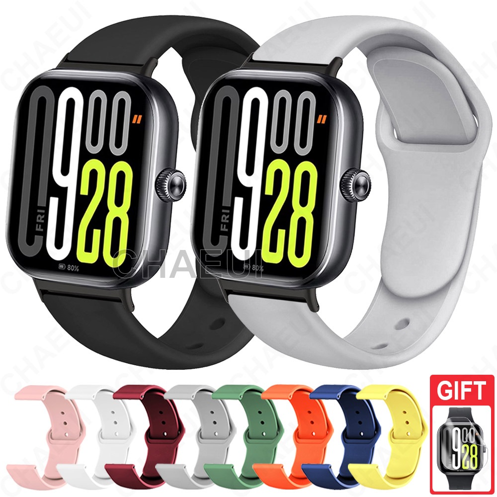 สายรัดซิลิโคนนาฬิกาสปอร์ตอุปกรณ์เสริมสร้อยข้อมือสําหรับ Redmi Watch 6 5 4 3 Active Lite