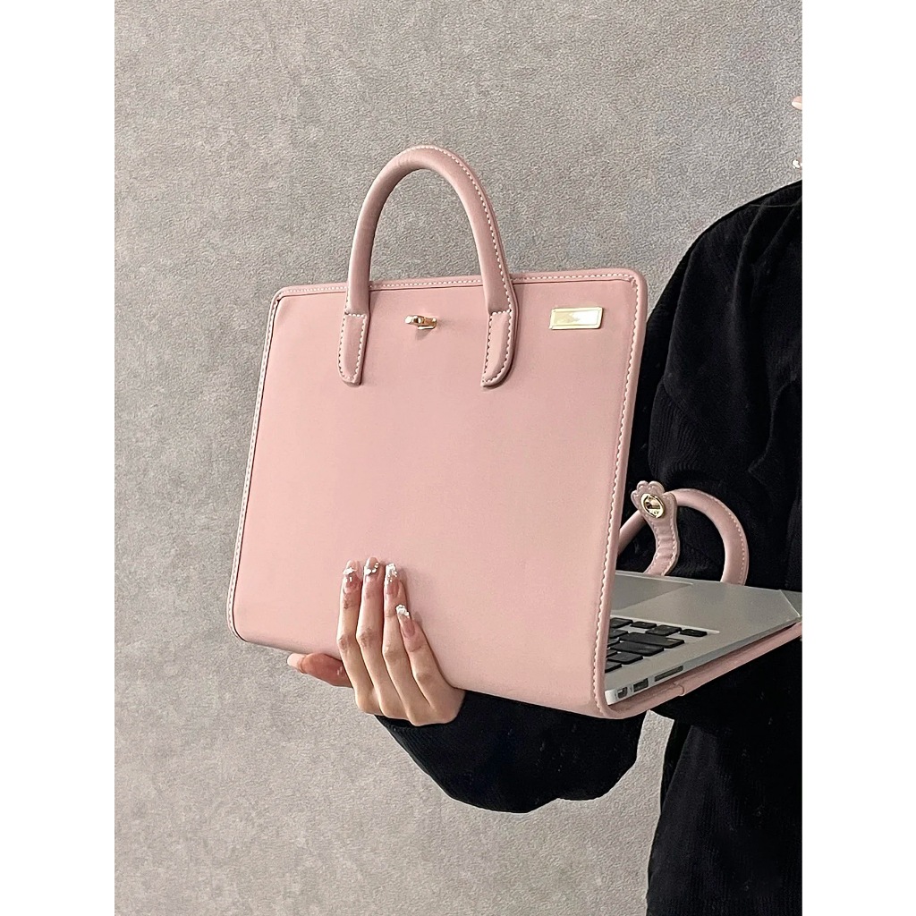New Fashion leather Computer Case Computer Bag, Pink Laptop Tote Bag