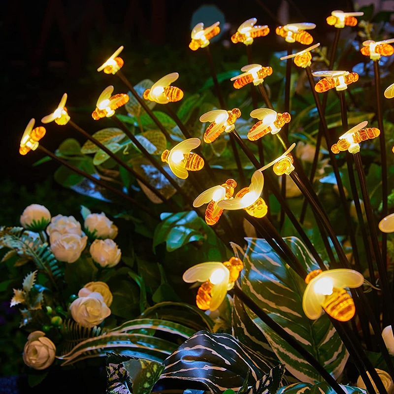 ไฟสนามหญ้าพลังงานแสงอาทิตย์ Firefly Star Crystal Ball LED Courtyard ไฟกลางคืนกันน้ําแสงอัตโนมัติในเวลากลางคืนเค้าโครงการตกแต่งบรรยากาศ