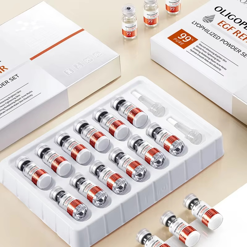 เซรั่มบํารุงผิวหน้า Yeast Freeze-Dried Power Skin Care Set รูขุมขนหดตัว Moisturizing Brighten Anti Aging Peptides Essence