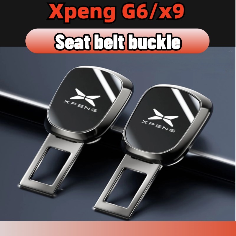 Xpeng g6/x9  คลิปหัวเข็มขัดนิรภัยรถยนต์ หัวเสียบเข็มขัดรถยนต์ หัวเข็มขัดนิรภัยรถยนต์ ปรับได้ แบบโลหะผสมสังกะสี accessories