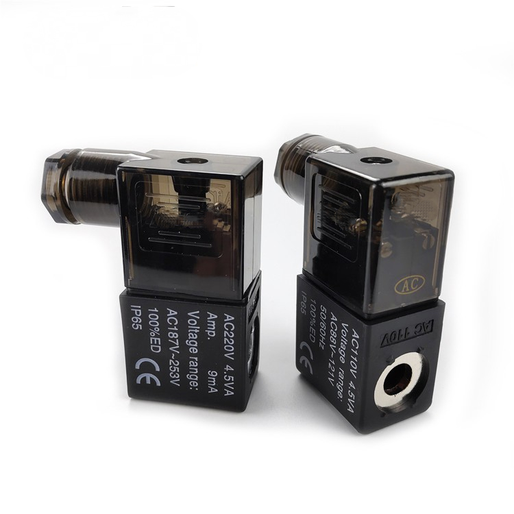 นิวเมติก Air Solenoid คอยล์วาล์ว DC12V DC24V AC110V AC220V สําหรับ 4v210-08 2v210 4v220