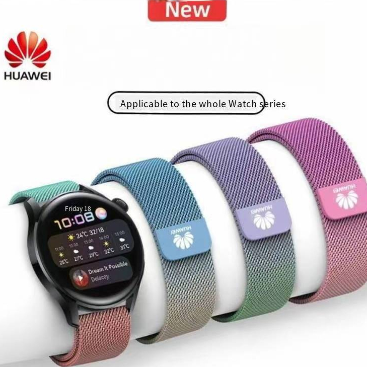 20มม 22มม. สายนาฬิกา huawei GT2e gt3 GT4 gt5 gt6 GT3pro สาย 42mm 41มม 46mm มิลานิส สายรัดข้อมือ หรูหรา