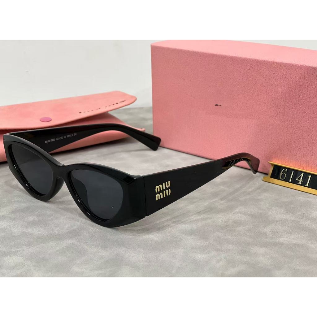 2024 แฟชั่นแบรนด์ใหญ่ใหม่เหมาะสําหรับผู้หญิงสามารถป้องกันรังสีอัลตราไวโอเลตดวงอาทิตย์แว่นตา 6141