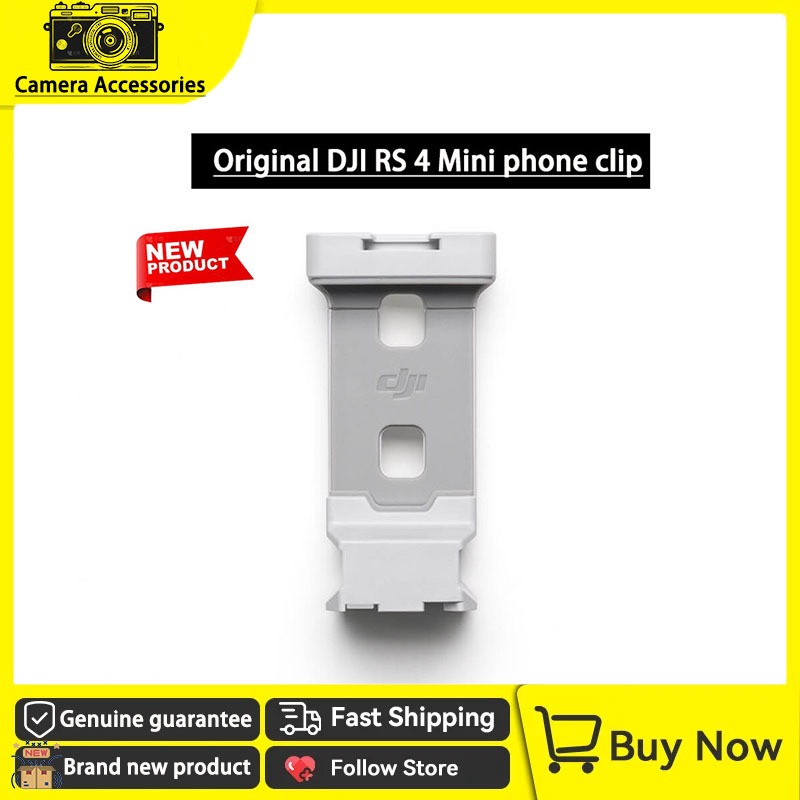 คลิปหนีบโทรศัพท์ขนาดเล็ก DJI RS 4 ใหม่ของแท้สามารถติดตั้งพร้อมไฟเติมและอุปกรณ์เสริมไมโครโฟน
