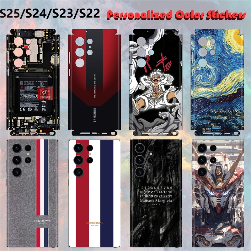 SAMSUNG ฟิล์มหลังมือถือ สําหรับ Galaxy S26/S25/S24/S23/S22 Ultra, Plus, รองรับหลายรุ่น พร้อมสติกเกอร์ตกแต่ง