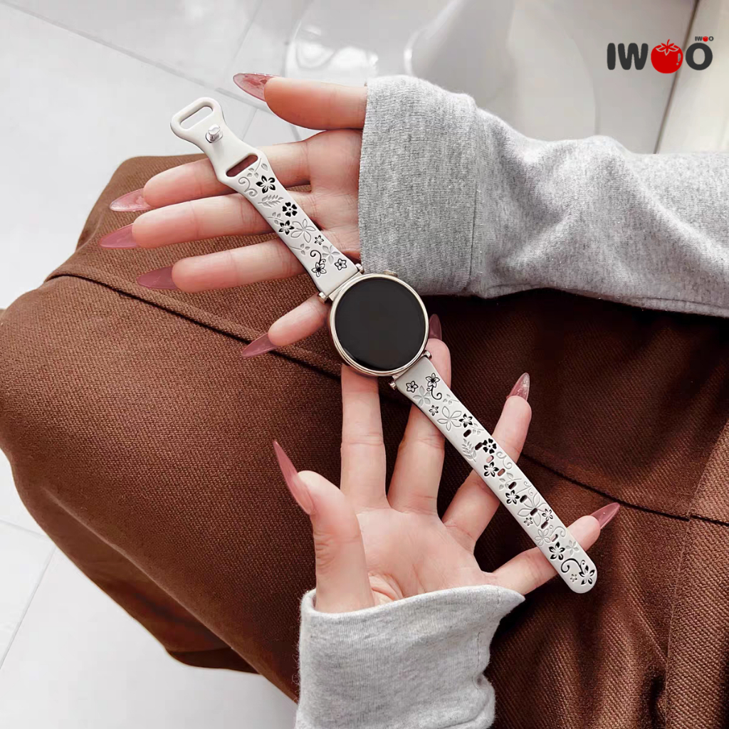 18 20 22 มม.ซิลิโคนสําหรับ Xiaomi นาฬิกา S4/S3/S2/S1/Redmi นาฬิกา 5/galaxy watch7/6/5 สายคล้องสุภาพสตรี