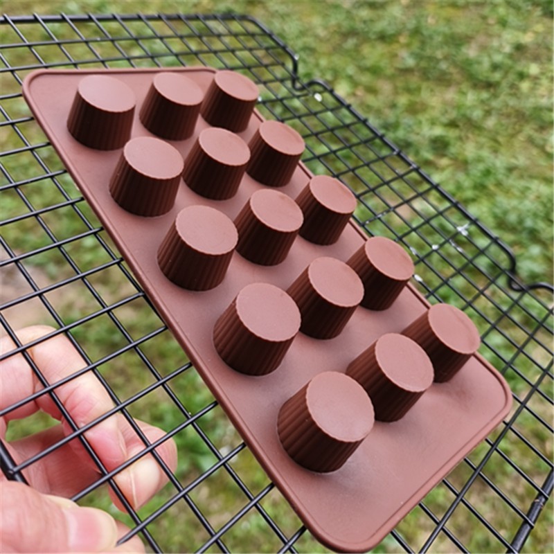 แม่พิมพ์ทรงกระบอกแม่พิมพ์ซิลิโคนขนาดเล็กขนาดใหญ่ทรงกระบอกแม่พิมพ์ช็อคโกแลตแม่พิมพ์เค้กแม่พิมพ์ขนม - รูปที่ 5