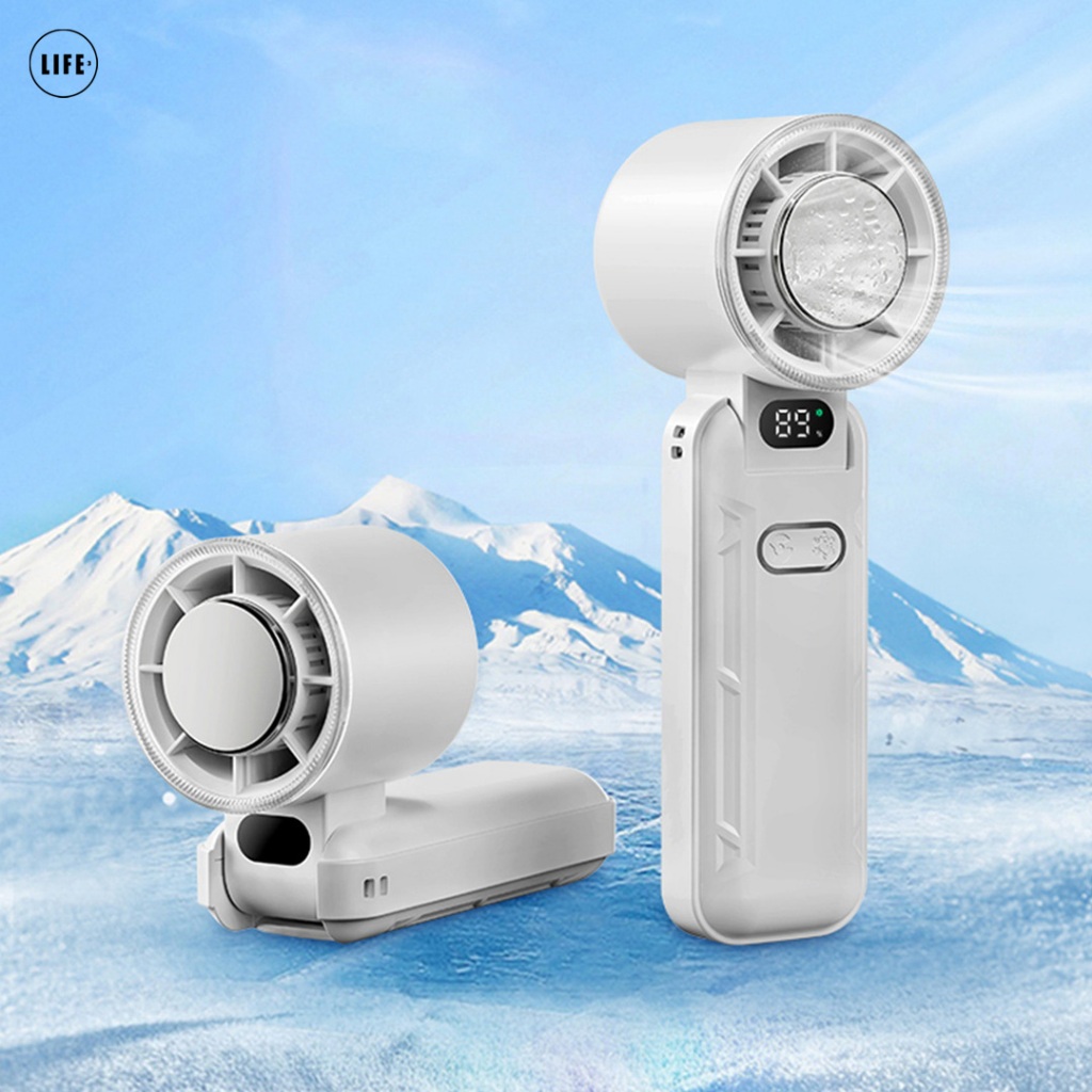 พัดลมระบายความร้อนแบบพับได้ 3Life RD21 พร้อมจอแสดงผลดิจิตอล 135° การออกแบบพับ 5 Gears Wind Speed