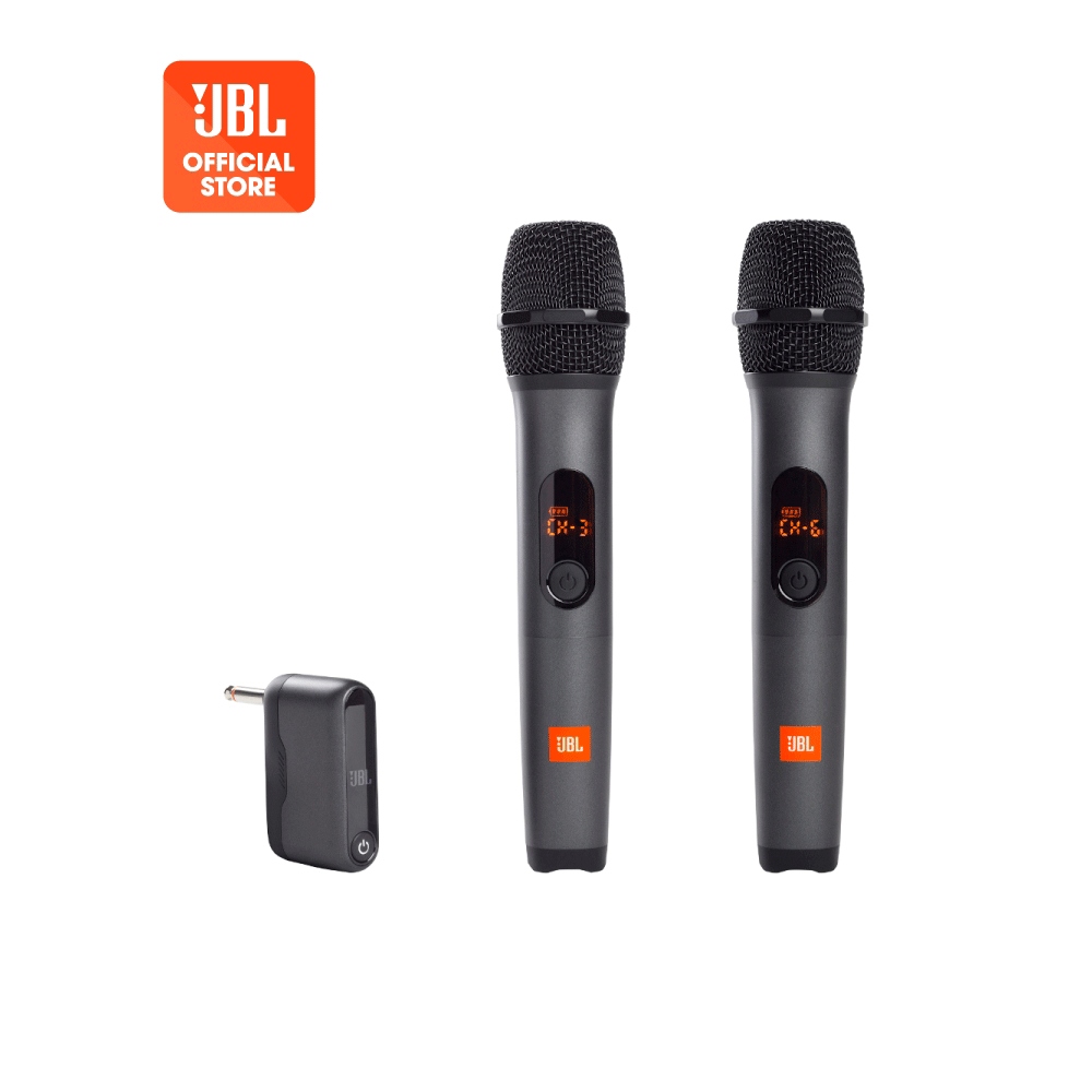 ชุดไมโครโฟนไร้สาย เจบีแอล ชุดไมโครโฟนไร้สาย 2 ชิ้น ใช้ออกไปสูงสุด 10 เมตร
