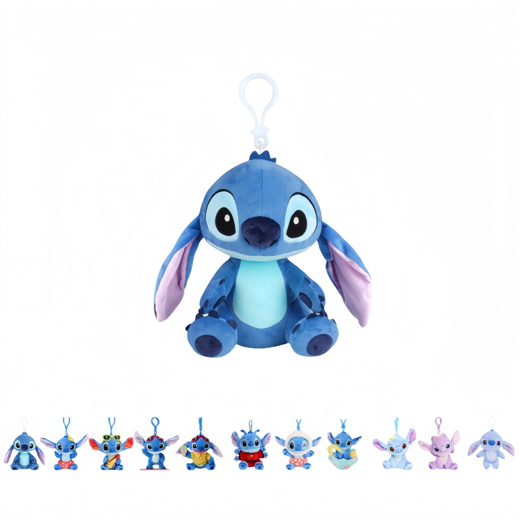Disney Stitch ของเล่นตุ๊กตาจี้ตุ๊กตายัดไส้น่ารัก Plushie ของขวัญวันเกิด
