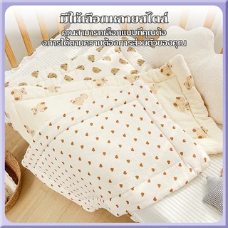 นอนเด็ก ที่นอนพกพา 35*75/90*50/100*60cm ซมที่นอนเด็กอนุบาล ที่นอนเด็ก ผ้าฝ้าย ซักทําความสะอาดได้