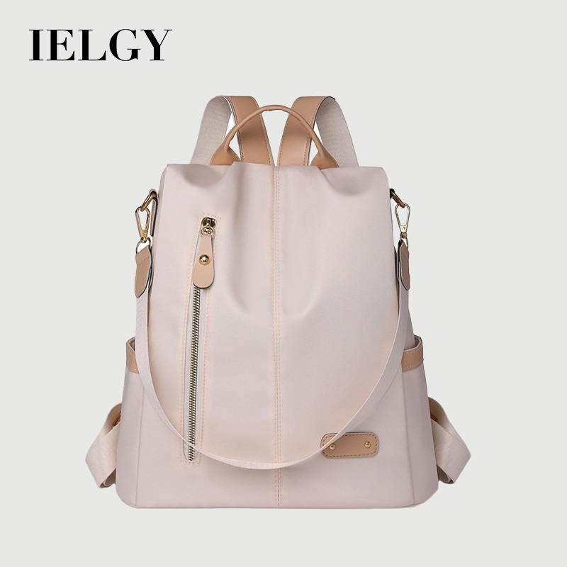 IELGY กระเป๋าเป้สะพายหลังแฟชั่นความจุขนาดใหญ่ High-End Oxford ผ้าสุภาพสตรีกระเป๋าเป้สะพายหลัง All-Match หนึ่งกระเป๋าอเนกประสงค์