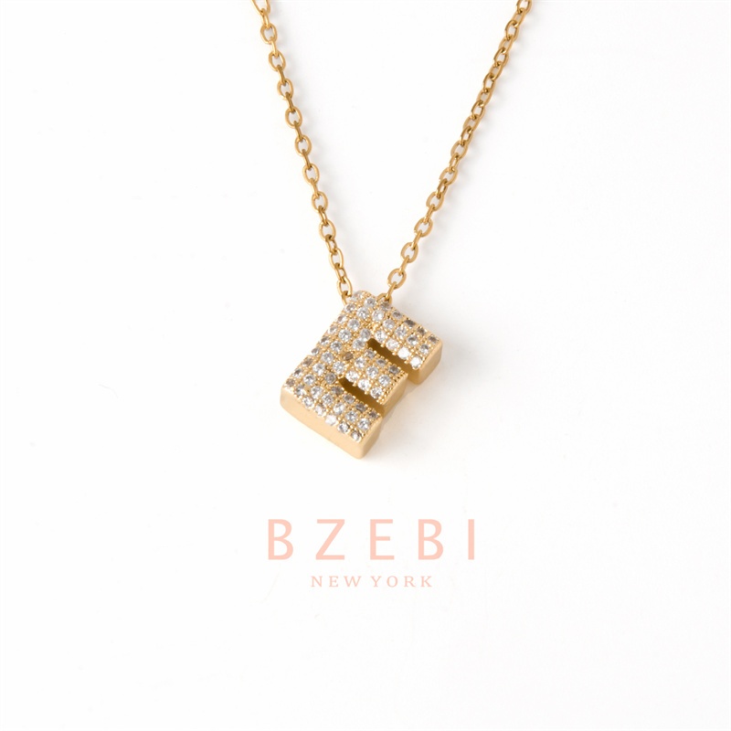 Bzebi สร้อยคอสแตนเลส จี้ชุบทอง 18เค สร้อยคอสไตล์เกาหลี ป้องกันสนิม เครื่องประดับแฟชั่น ผู้หญิง เครื่องประดับพรีเมี่ยม ไม่ซีดจาง ใส่อาบน้ําได้ 1556n ราคา ถูกที่สุด ดีลบีเคเค แกลเลอรีภาพที่ 6