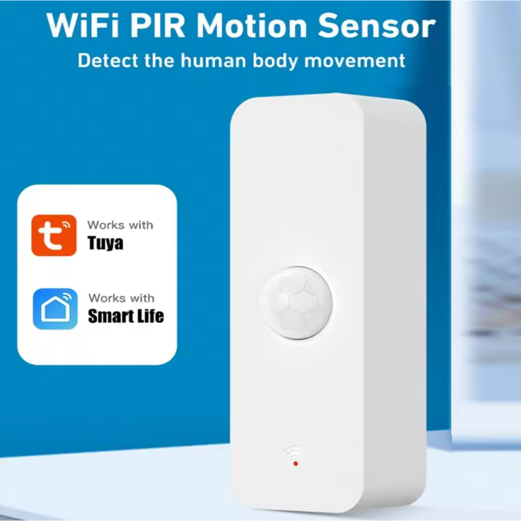 Tuya WiFI Motion Sensor PIR สมาร์ท Human Body Home Burglar Sensor APP รีโมทคอนโทรล Smart Life สําหรับสมาร์ทหน้าแรกทํางานร่วมกับ Alexa