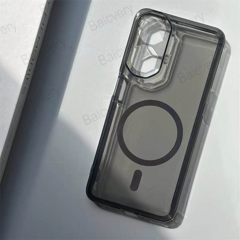 เคสโทรศัพท์แบบนุ่มสําหรับ ZTE nubia Neo 2 Z2352N โปร่งใสใสนุ่ม TPU ฝาหลังพร้อมสติกเกอร์แม่เหล็ก