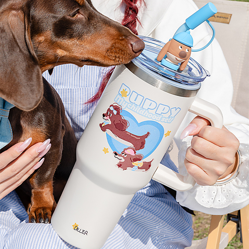 Diller Tumbler กระติกน้ําร้อนและเย็น Double Layer ขวดน้ําฉนวนสแตนเลสฟาง保温壶 1200ml - รูปที่ 3