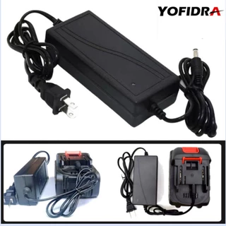 21V Li-ion Battery Charger EU/US/UK Plug Charger Suit สําหรับแบตเตอรี่ลิเธียมแบบชาร์จไฟได้