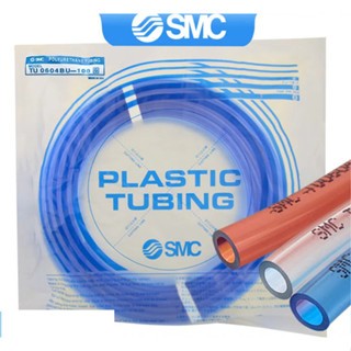 Smc Trachea PU Hose TU0604BU-100 โปร่งใส สีฟ้า