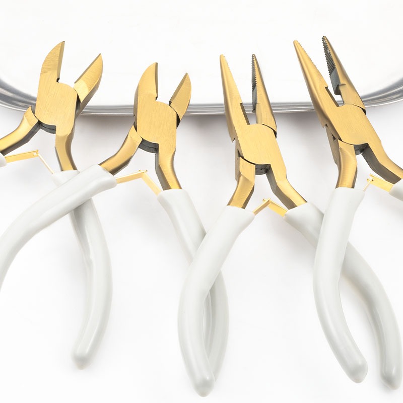 เครื่องมือเครื่องประดับสแตนเลสคีมปากแหลมคีมปากเฉียงตัดโซ่ทําเองเครื่องมือพิเศษ